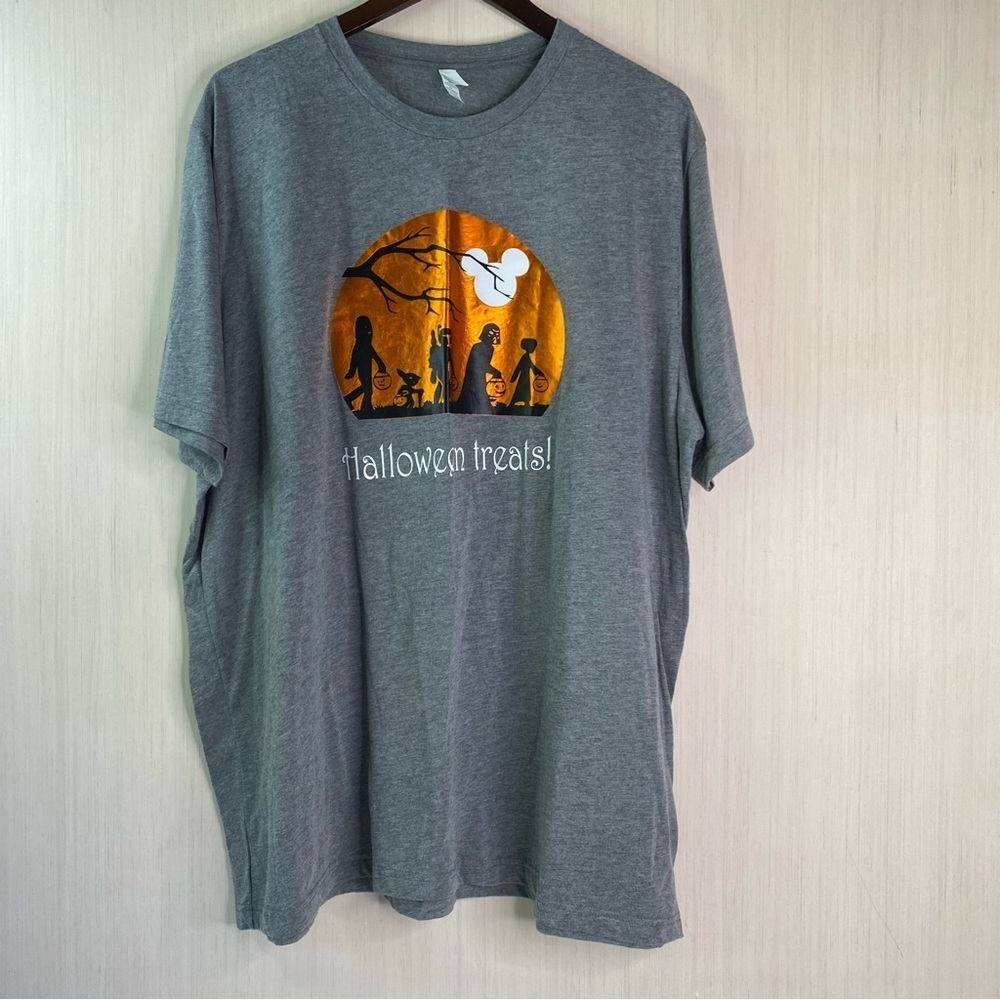 Bella Canvas Star Wars Halloween Theme Short Sleeve Graphic Gray T-Shirt 3XL